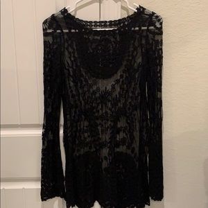 Sheer lace cover up